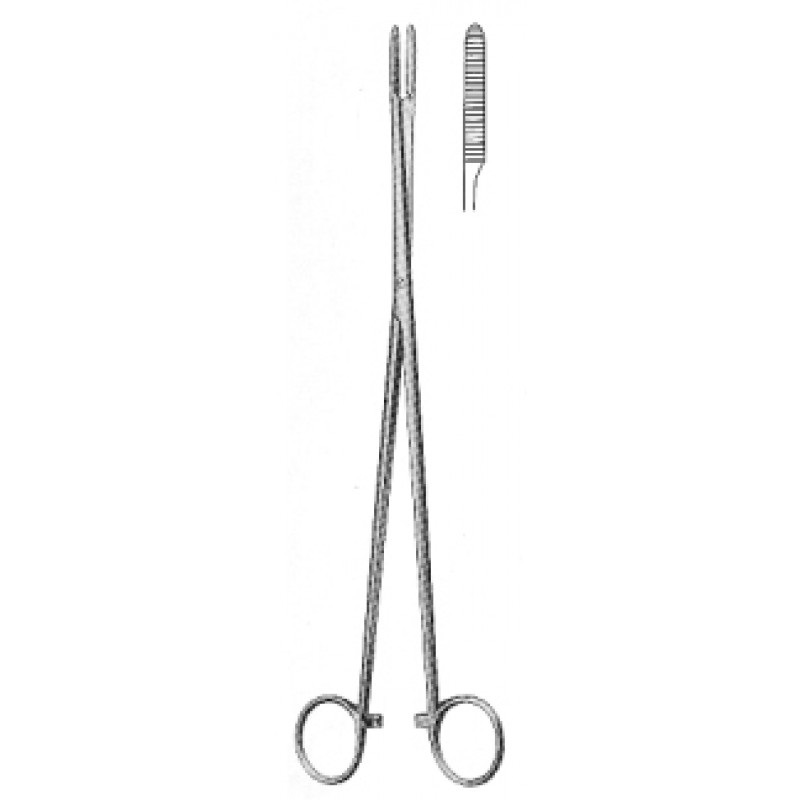 PELKMANN Dressing & Cotton Swab Forceps Curved 25 cm